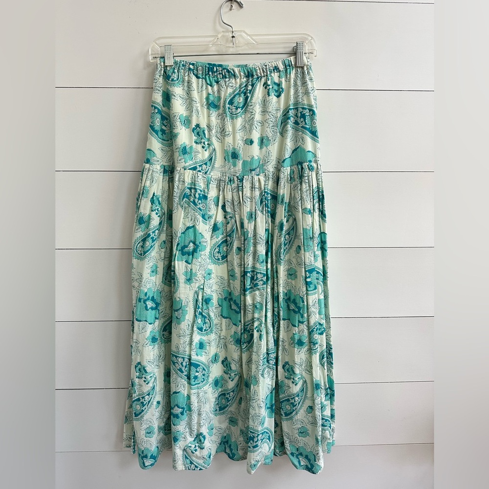 Chasing Unicorns The Ocean Gauze Maxi Skirt - Picture 6 of 7